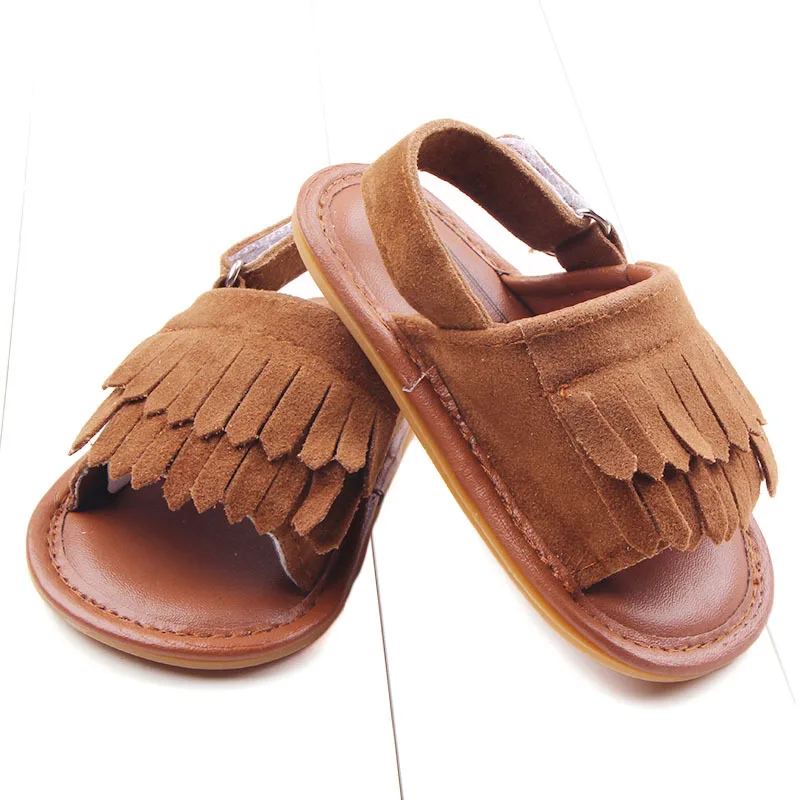 
2021 New Arrival Cute Frosted Tasseled Kids Shoes Sandals 