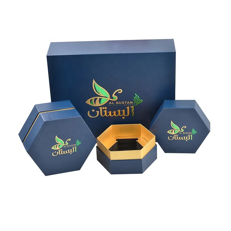 
Wholesale Customized Logo Luxury Honey Bottle Magnetic Cardboard Packaging Boxes Custom Gift Box Packaging 