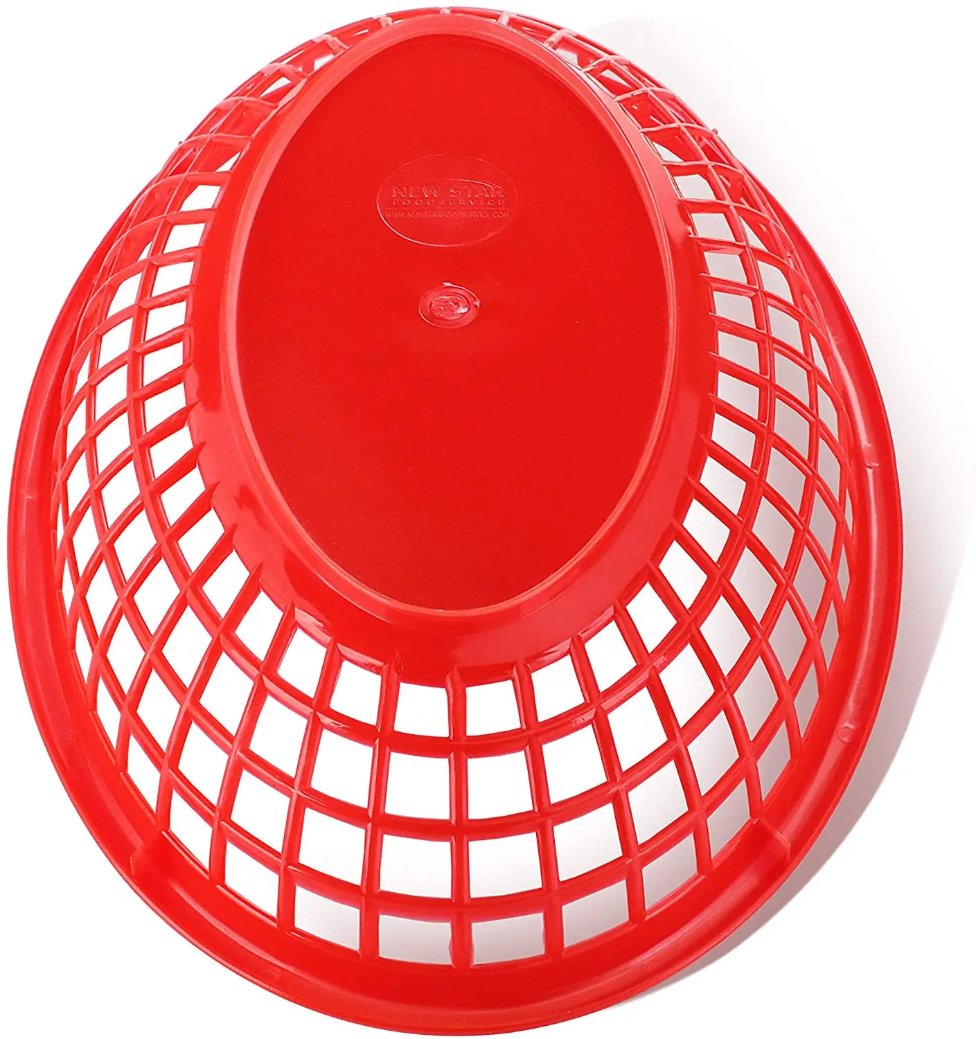 Plastic Fry Basket Oval Food Baskets Storage Tray for Fast Food Deli Serving Bread Fruits Sandwiches & Fries Baskets