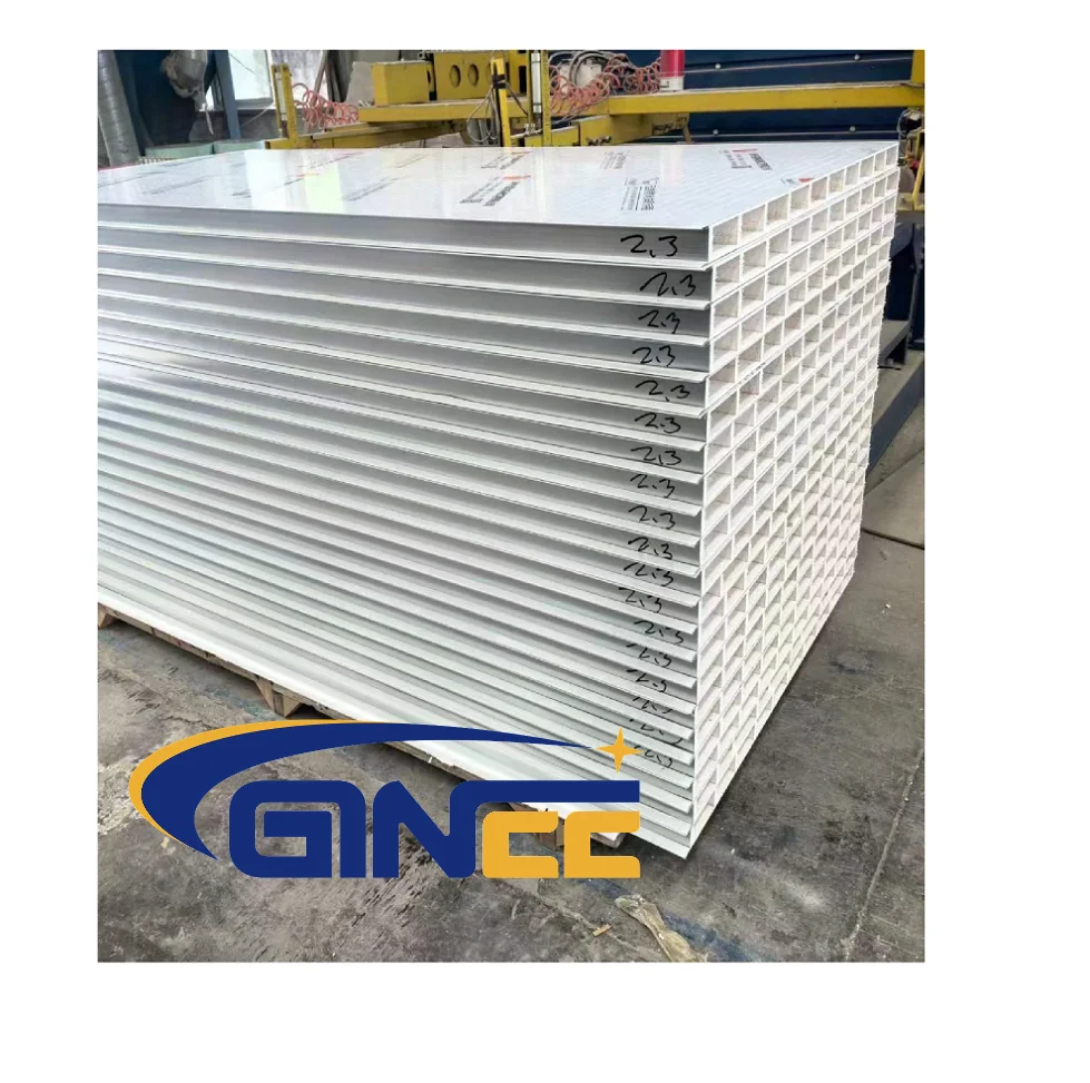 Ginee medical  Hollow glass magnesium panels for workshops hospitals and laboratories  fire-free sandwich panel  for warehouse