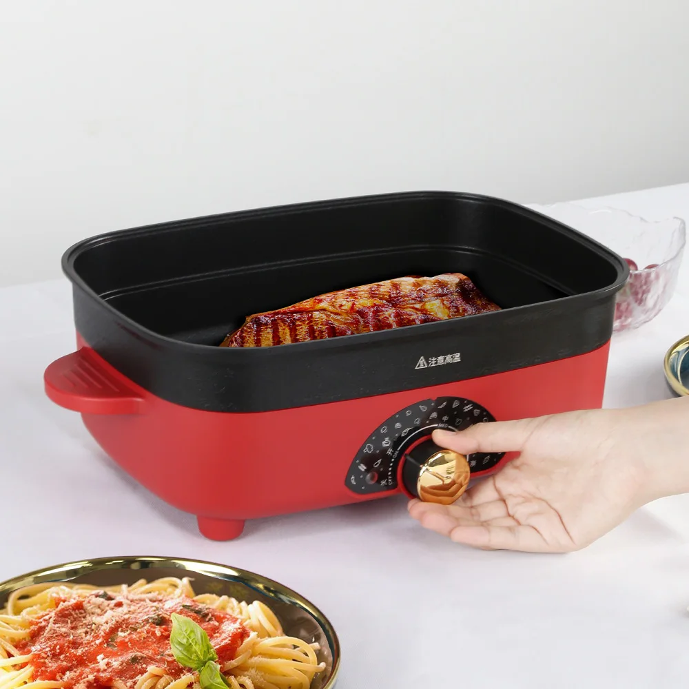 Lucky Red 5.5L Multi-functional Cooking Pot Hot Pot BBQ Grill Pot