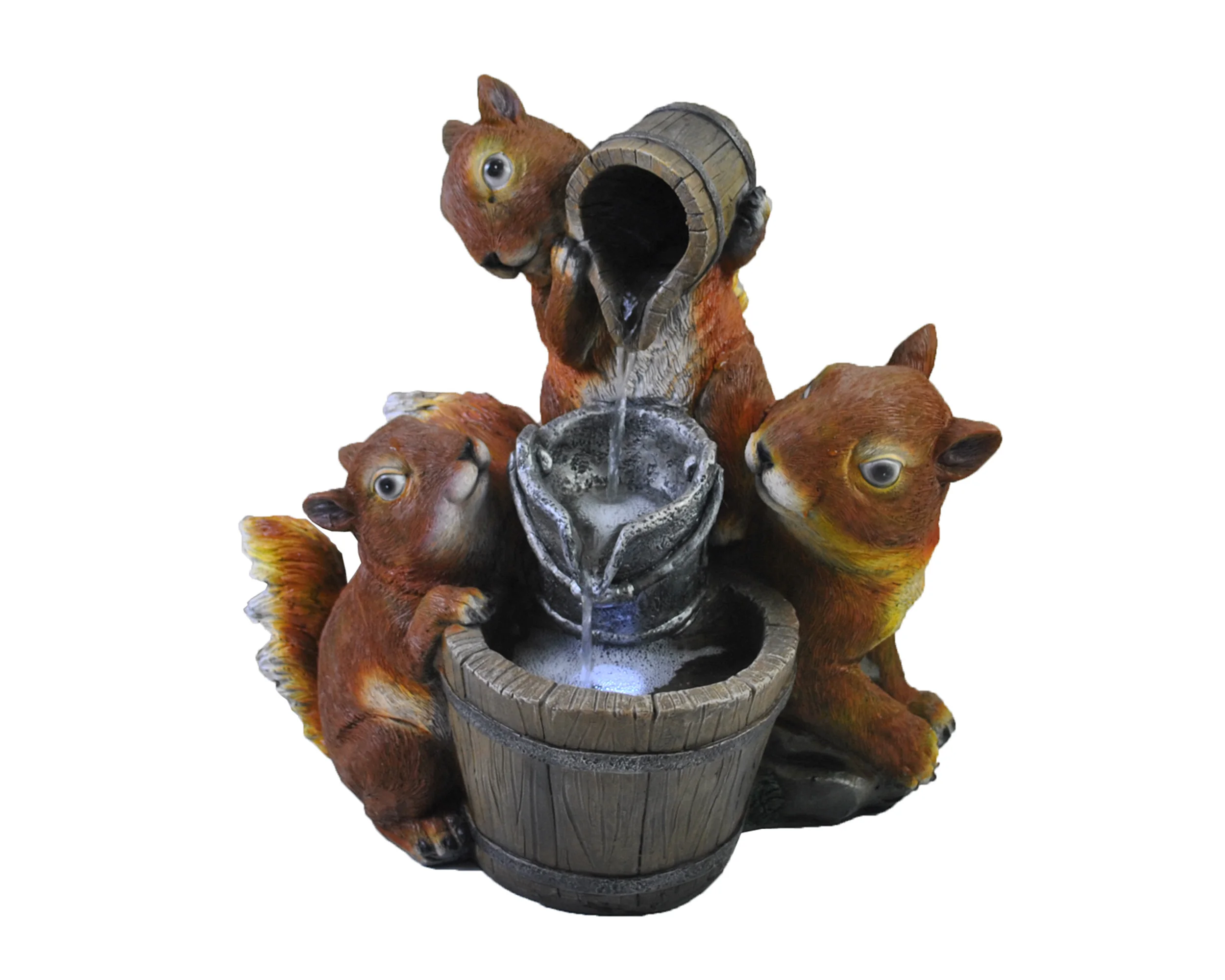 Stone Garden Products Natural Animal Outdoor Garden Decoration Polyresin Water Fountain with Pump Fontaine