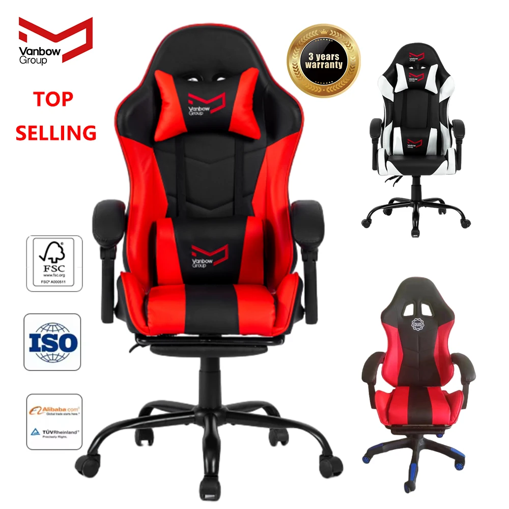 VANBOW professional custom comfortable pc computer recliner oem gaming chair with backrest and seat height adjustable