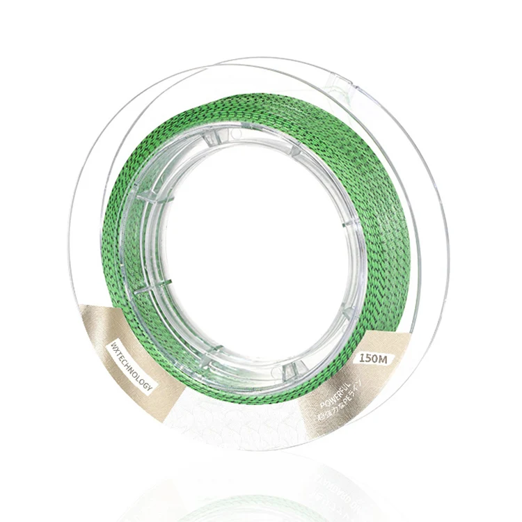 6LBS-100LBS Customized 300 500 2000meter zero stretch multifilament 16 strand hollow core braid braided fishing line 2lb pe
