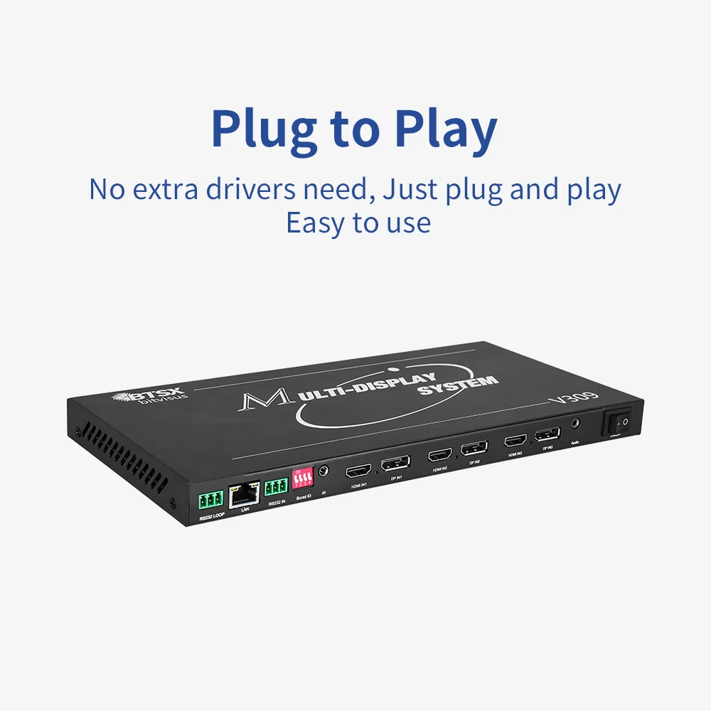 HD HDMI 2 Inputs 4 Outputs 4K 8K 1X2 1X4 2X2 HDMI TV Splicing Processor Video Wall Controller