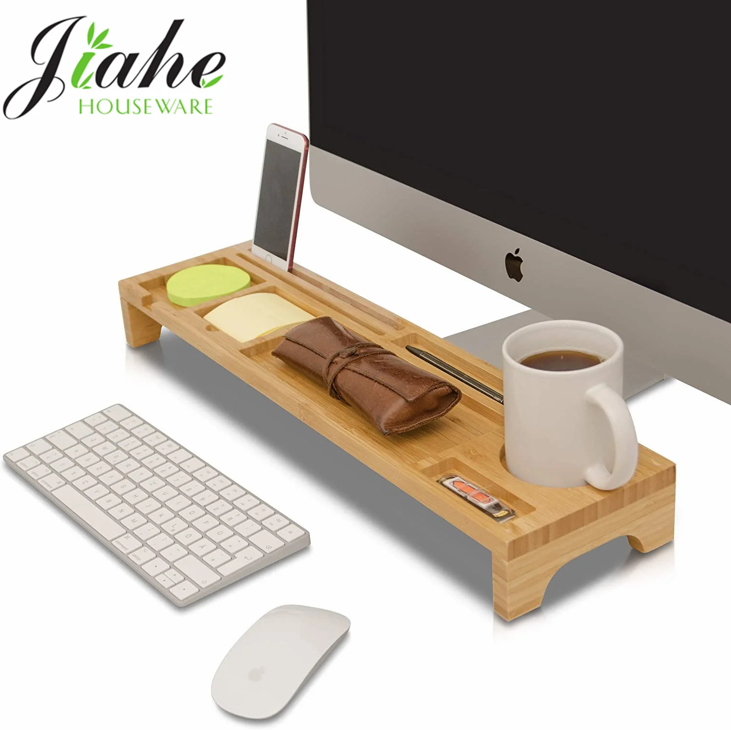 Desk Organisation and Efficiency Extra Space for Pens, Mobile Phone, Keyboard and Mouse