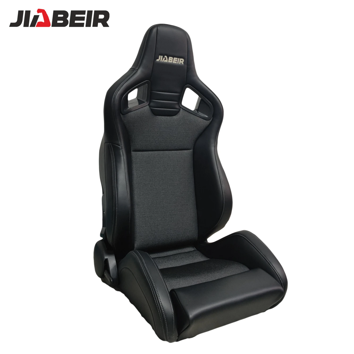 JBR1039 универсальная черная кожа с двойными ползунками спортивный ковш гоночное автомобильное сиденье