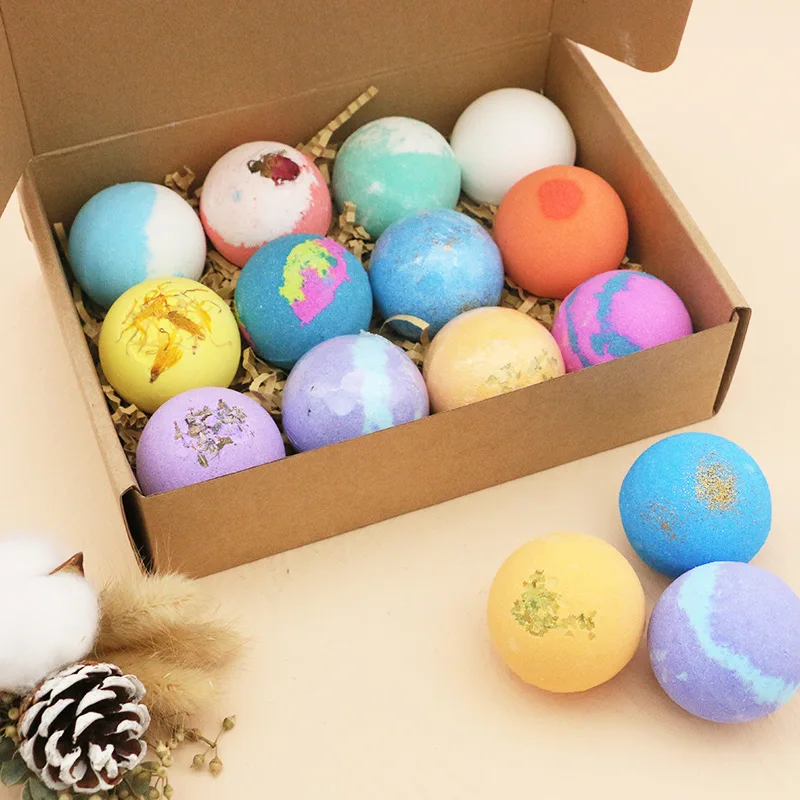 Handmade Natur Organic Vegan BathBombs Bubble Bath Fizzies Boule Sain 5 1 Bombe De Bain Da Bagno Mini Baths Bombs 25g Gift Set