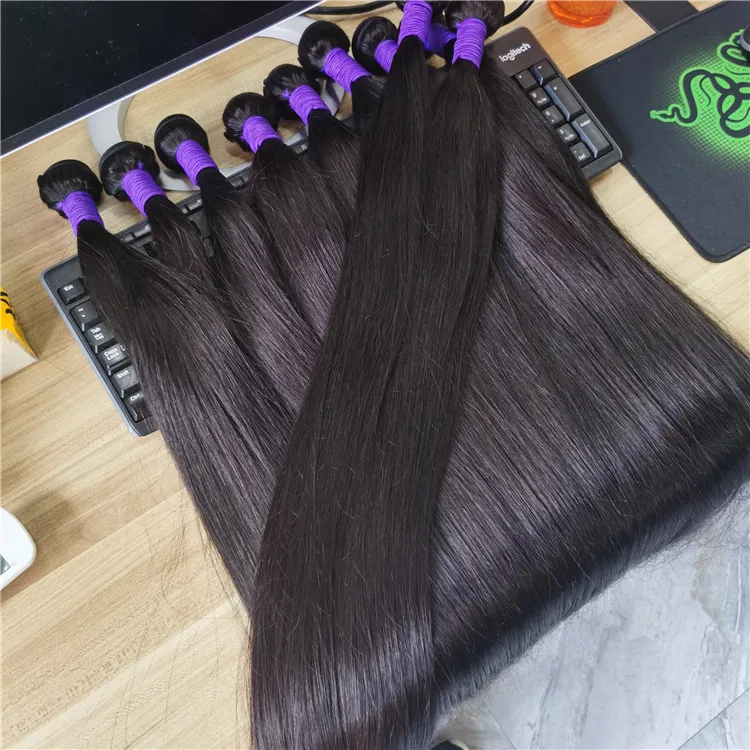 100% Mink Brazilian Virgin Human Hair Bundles 12A Grade Straight Bundles