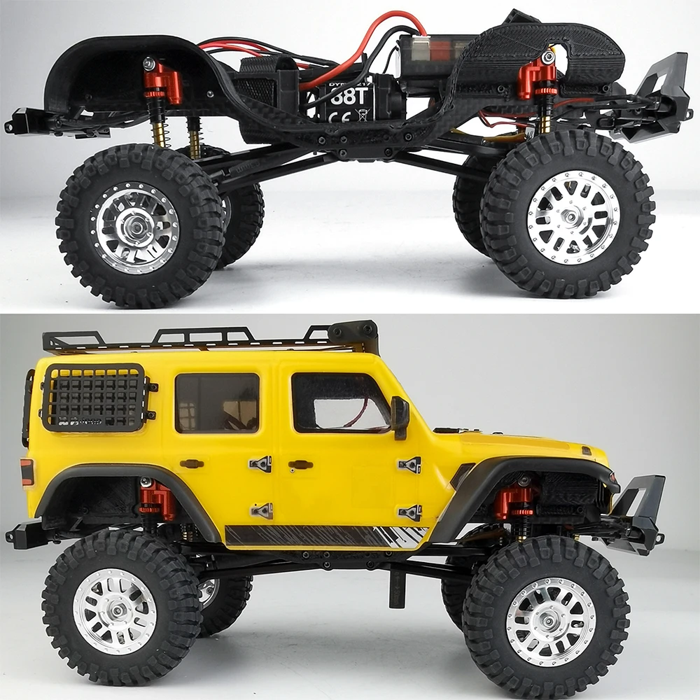 Удлиненный 48 мм амортизатор осевой SCX24 для 1/24 RC Гусеничный автомобиль