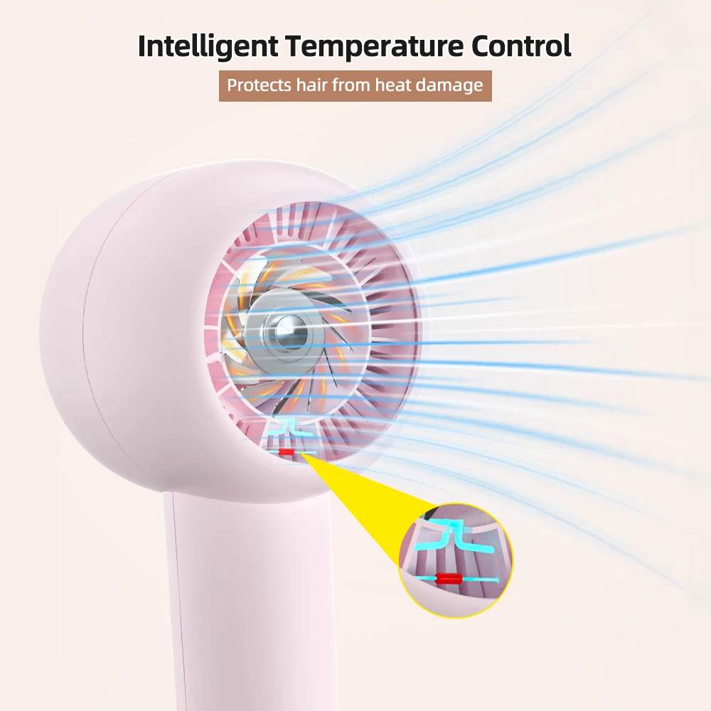 New Design Low Noise Professional Hair Machine Portable Bldc Ionic Blow Dryer High Speed Hair Dryer for Salon