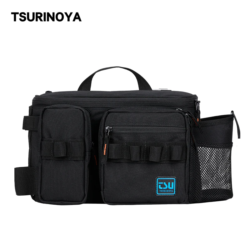 TSURINOYA Multifunction Fishing Lure Bag RX1911 Outdoor Large Capacity  Hip Bag Shoulder Bags Fishing Tackle Pack