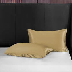 Solid colored pillowcase, silk ,satin, satten,fine and comfortable touch, custom size, embroidered LOGO.