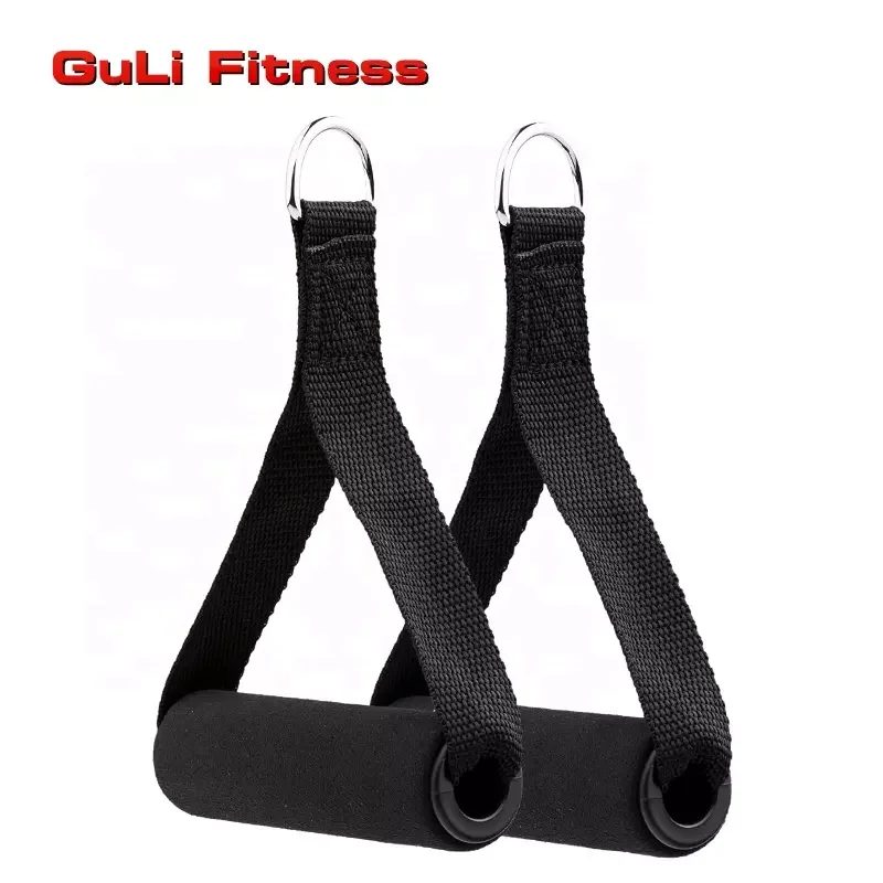 Gym Handle Extra Wide Foam Grips Nylon Cable Handle Attachment Foam Grip Home Workout Handles Pull Resistance Bands Grips