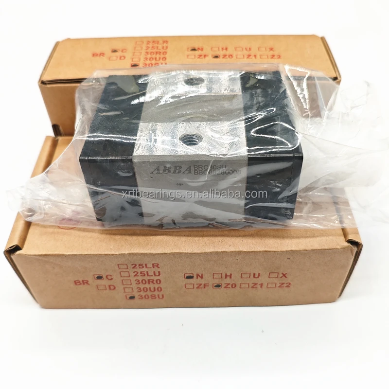 ABBA Linear Guide Block bearing BRC30U0 BRS30B 30x60x42mm Double Row Steel Balls Sliders BRS30BS BRC30SU Linear slide bearing