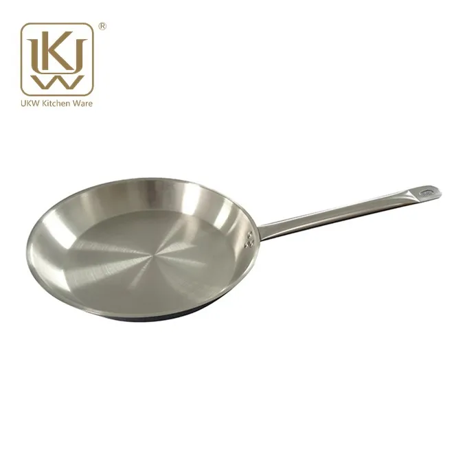 Factory Customized Food Grade Home Cooking Pan Steel Stainless Non-Stick Frying Pans Set For Restaurant