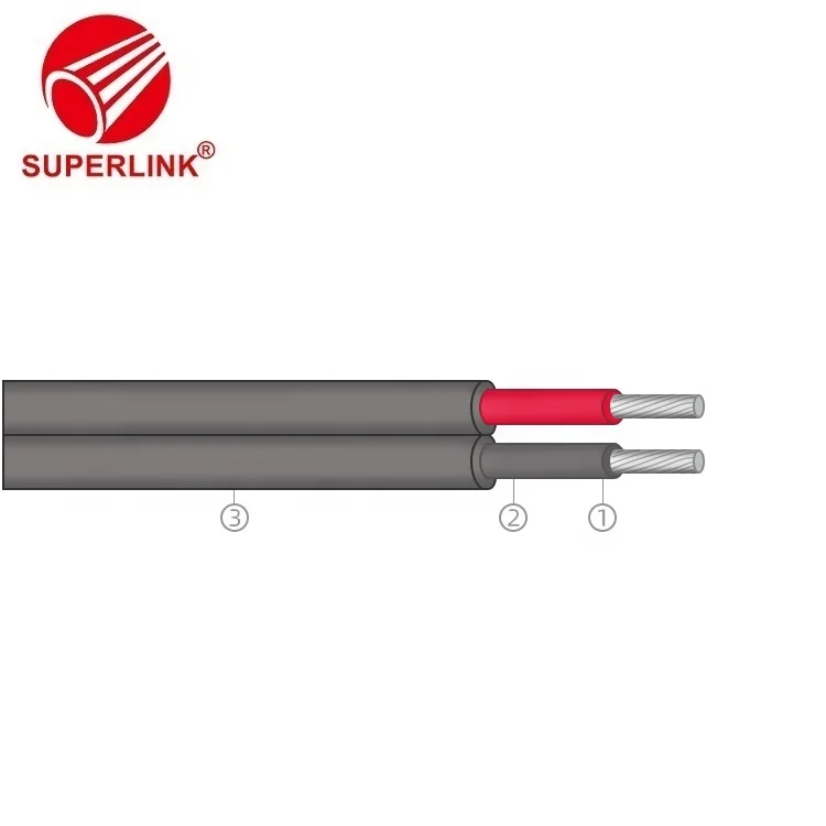 Двухжильный Солнечный Кабель 2*4 мм Tc проводник DC кабель
