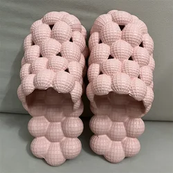 Tan EVA Unisex footwear Indoor Outdoor Slipper Ladies Women Slides Pink Bubble Slippers Slides