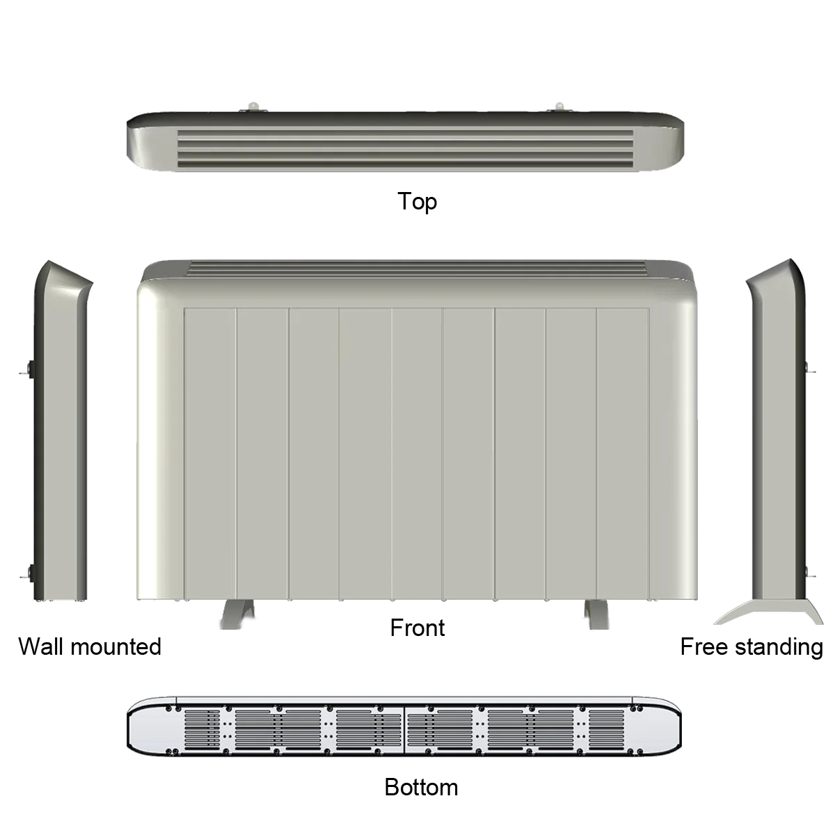 LED display aluminum heating elements digital thermostat  programming timer Energy storage ceramics Mica board room heater
