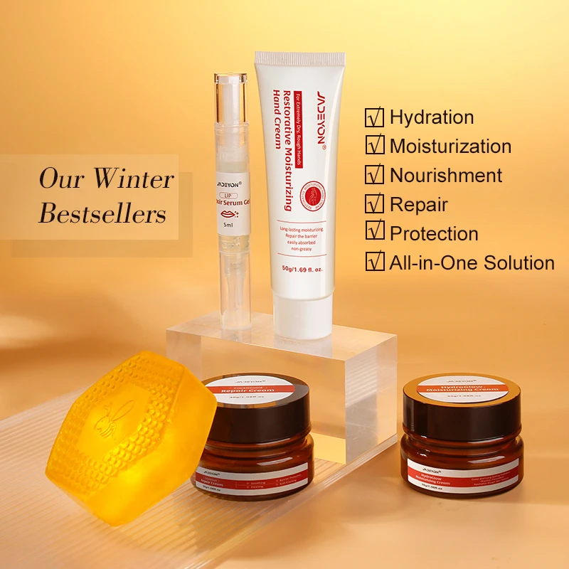 OEM Natural Care Gift Set Colagen Skin Care Set Face Moisturizer Face Cream Hand Cream Honey Soap Christmas Skin Care Set Gifts