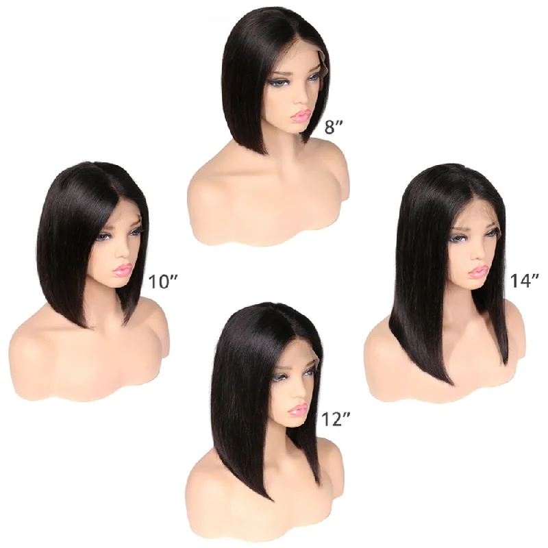 Hot Sale Cheap Wholesale Lace Wig China Vendors 13x4 Lace Front Wig Straight Short Wigs For Black Women Human Hair Supplier