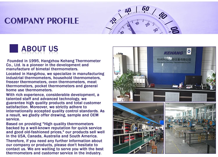 High Quality Bimetal Hot Water Thermometer Industrial stainless steel temperature control