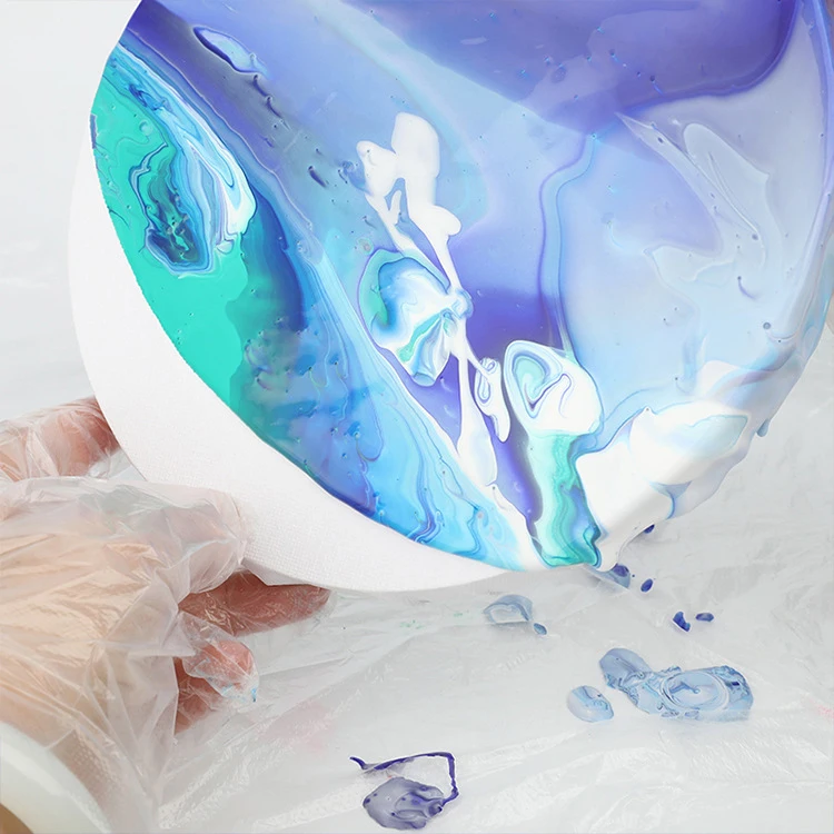 2024 Best Sale Factory Good Quality for Bear Round Canvas Creative Painting High Flow 60ml Pouring Fluid Acrylic Paint