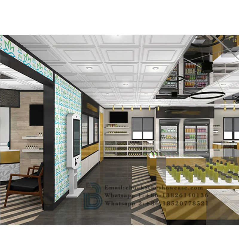 Modern tobacco showcase tobacco shop display furniture smoke shop display