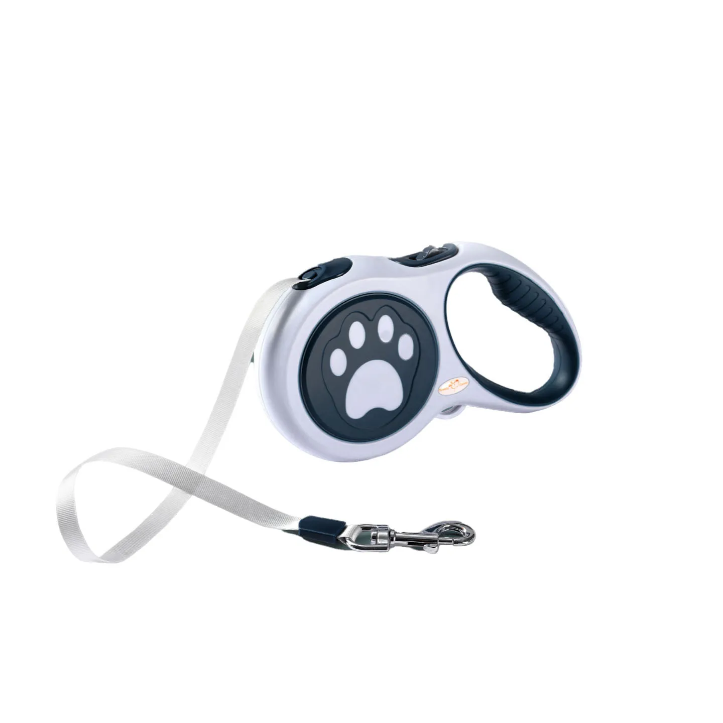 Factory Selling Custom Durable Sturdy Paw Printed Retractable Hand Free Dog Leash Pet Traction Belt Pet Accessories Dog Leash