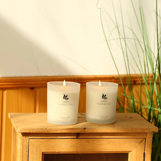 
Wholesale White Clear Glass Cup Vegetable Wax Rose Latest Home Decoration Buy Scented Candle with Packaging 