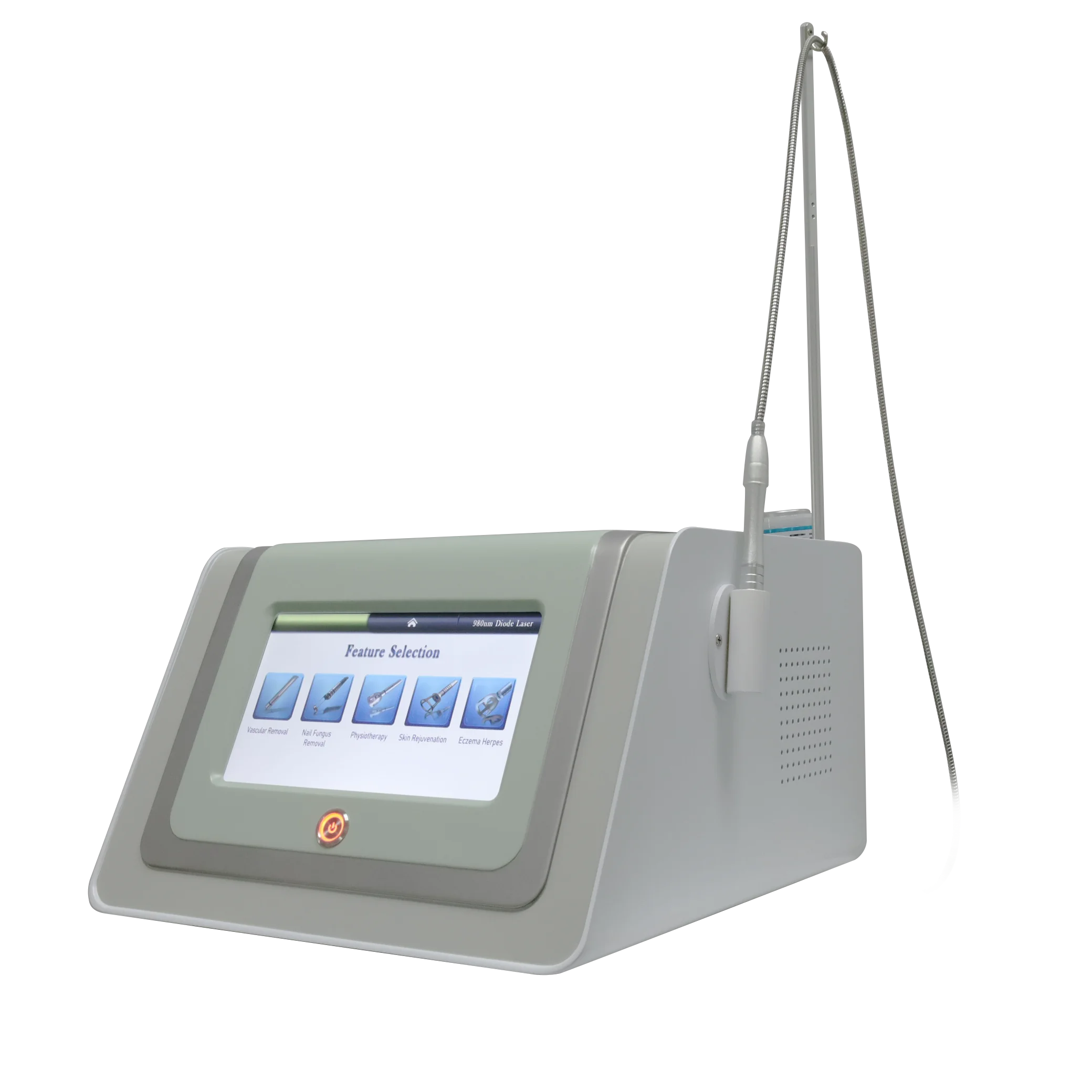 Newest 6 in 1 980nm Diode Laser Machine For Nail Fungus  Spider Veins Physical Treatment Skin Rejuvenation