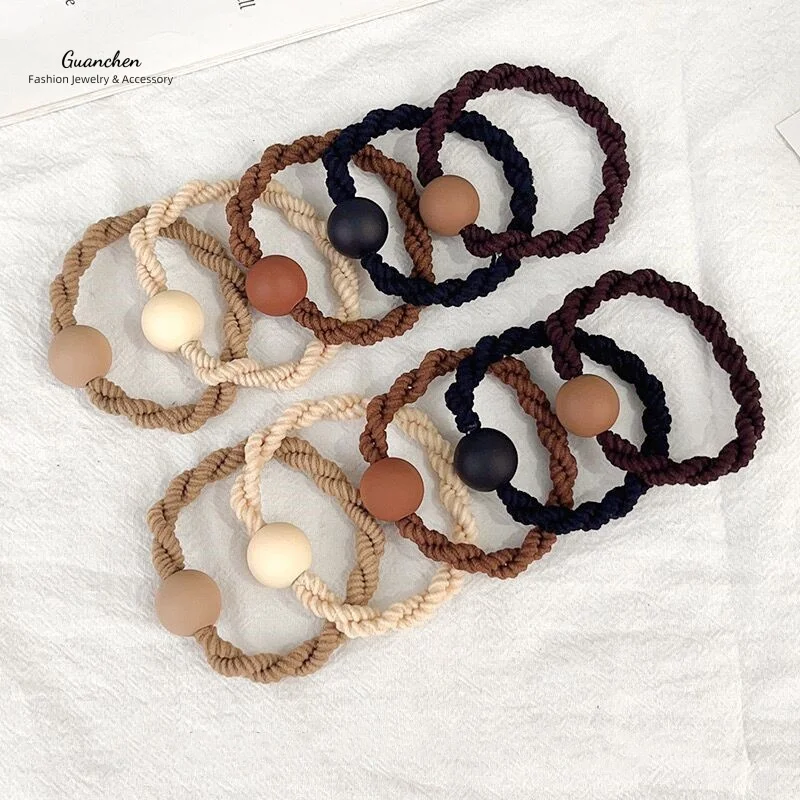 High Elasticity Hair tie Simple Personality Korean Version Head Rope for Girls in bulk mixed wholesale