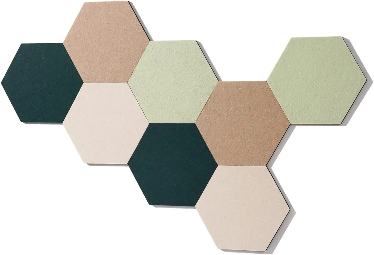 New Design Hexagonal Wall Panel Self-adhesive Living Room Photo Background Felt Wall Decoration