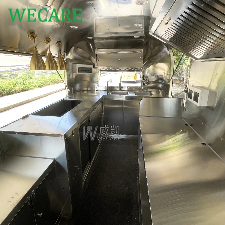Wecare открытый передвижной ресторан фургоны для мороженого пиво/барбекю гриль фургон концессионный прицеп полностью оборудованная печь пиццы грузовик еды