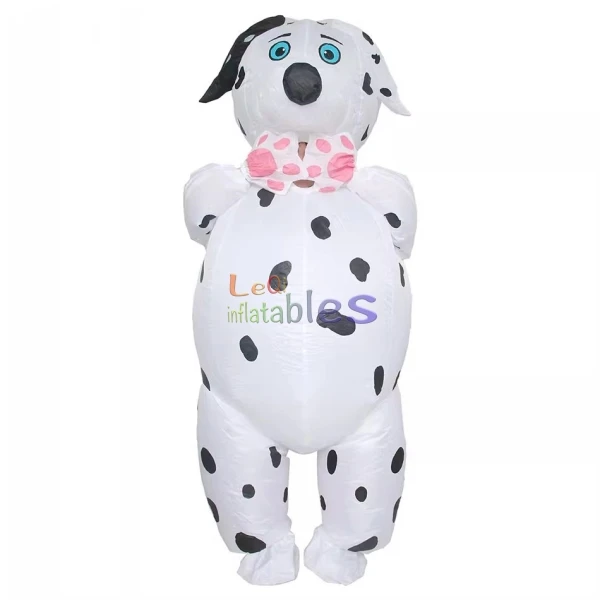 Hot Sale Inflatable Pet Costume Inflatable Moving Cartoon Dalmatian Inflatable Spot Dog Costume