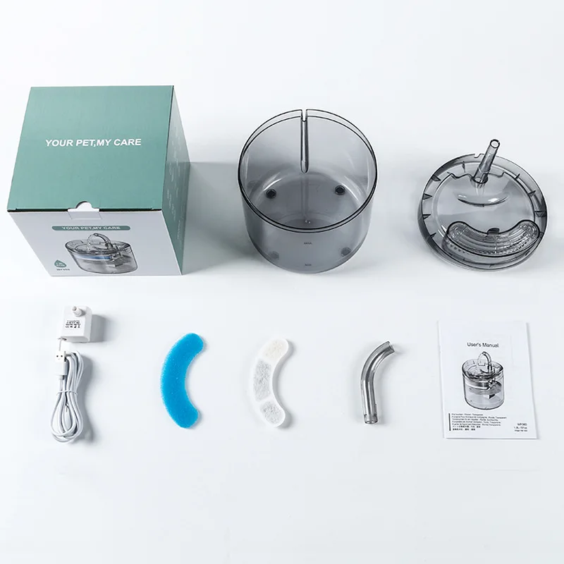 With quiet Pump	ultra silent pet water fountain	cat auto feed water 2024 app	cat water fountain automatic