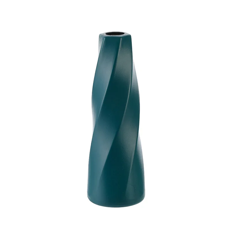 Ceramic Look Unbreakable Vase Flower Container For Home Decor Plastic Vase For Wedding