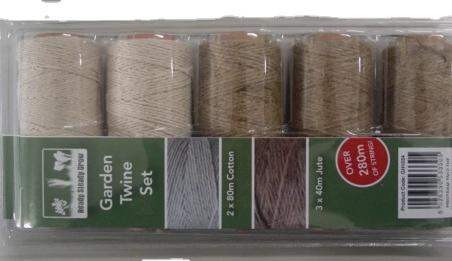 economical popular with landscapers 18# X 225ft cotton twine rope,twisted sisal rope