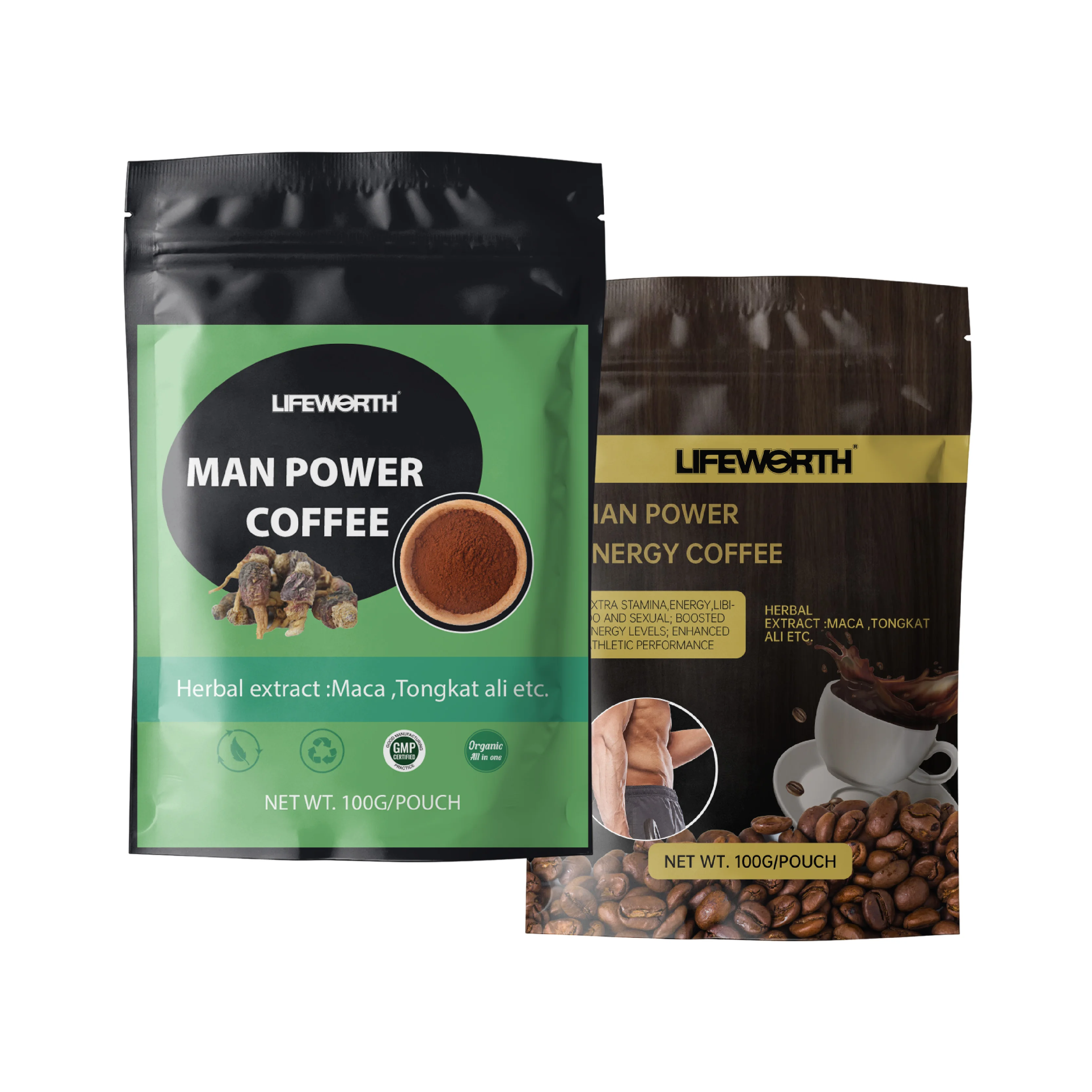 Lifeworth herbal extract men stamina instant coffee for men