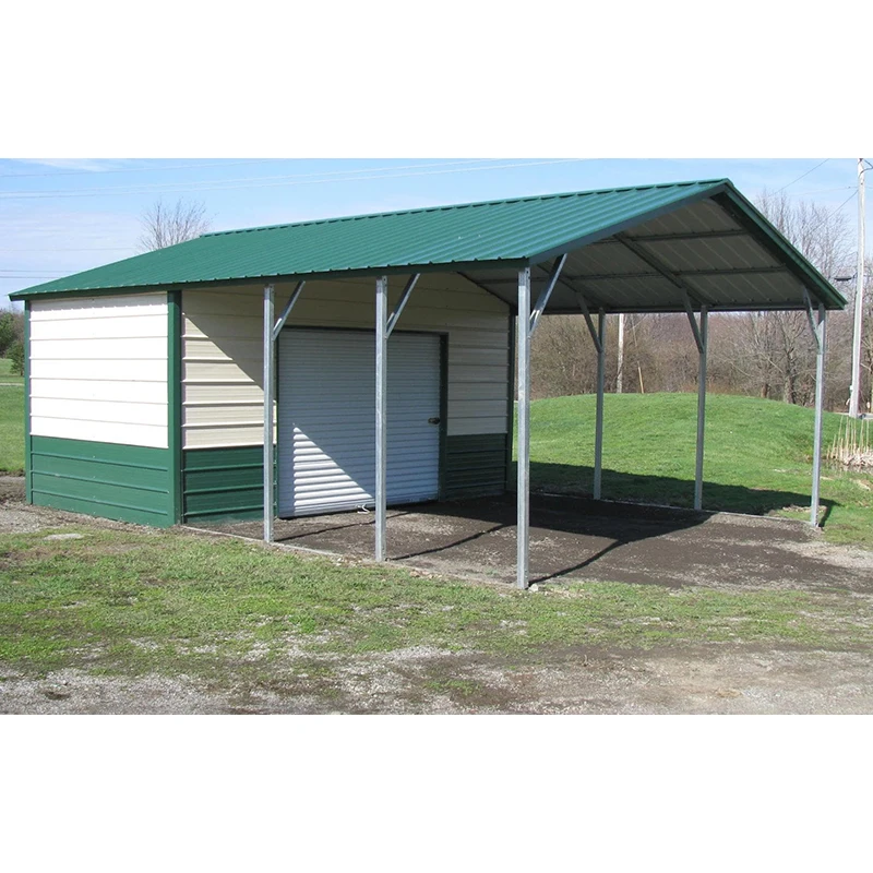 Easy Assemble Metal Carports Shed Roof Design Structural Steel Car Garage
