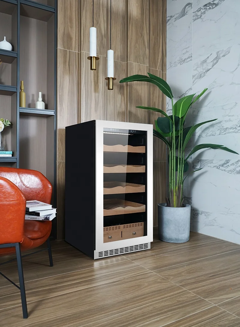 Автоматический электрический холодильник с контролем температуры и постоянной влажности, холодильник для сигар, хьюмидор