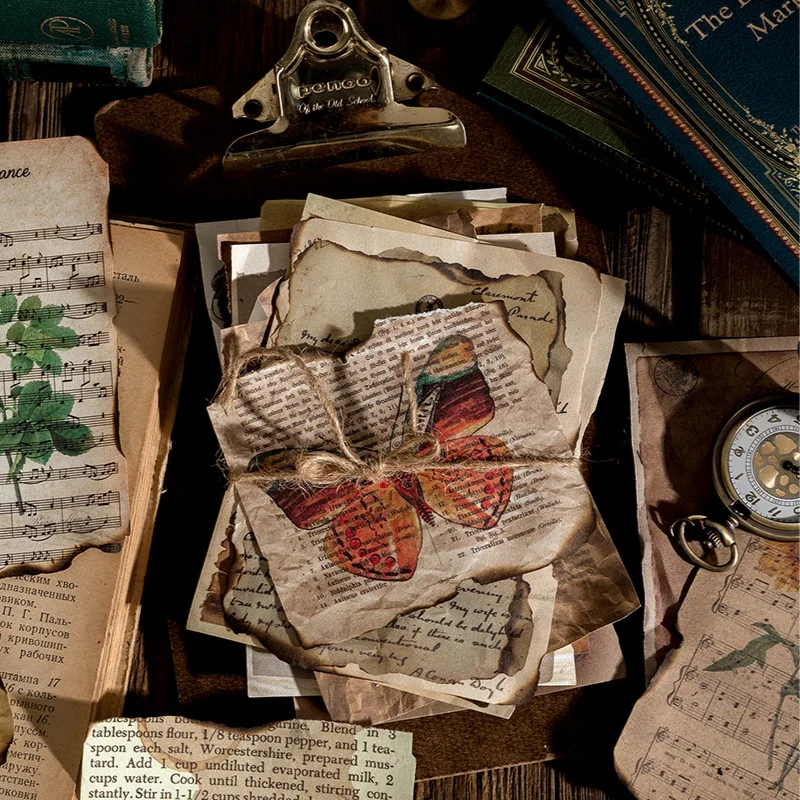 60 шт./упак. Материал бумажной книги чердак Коллекция книга серии Ретро следов страницами блокнот с основанием декоративные бумажные