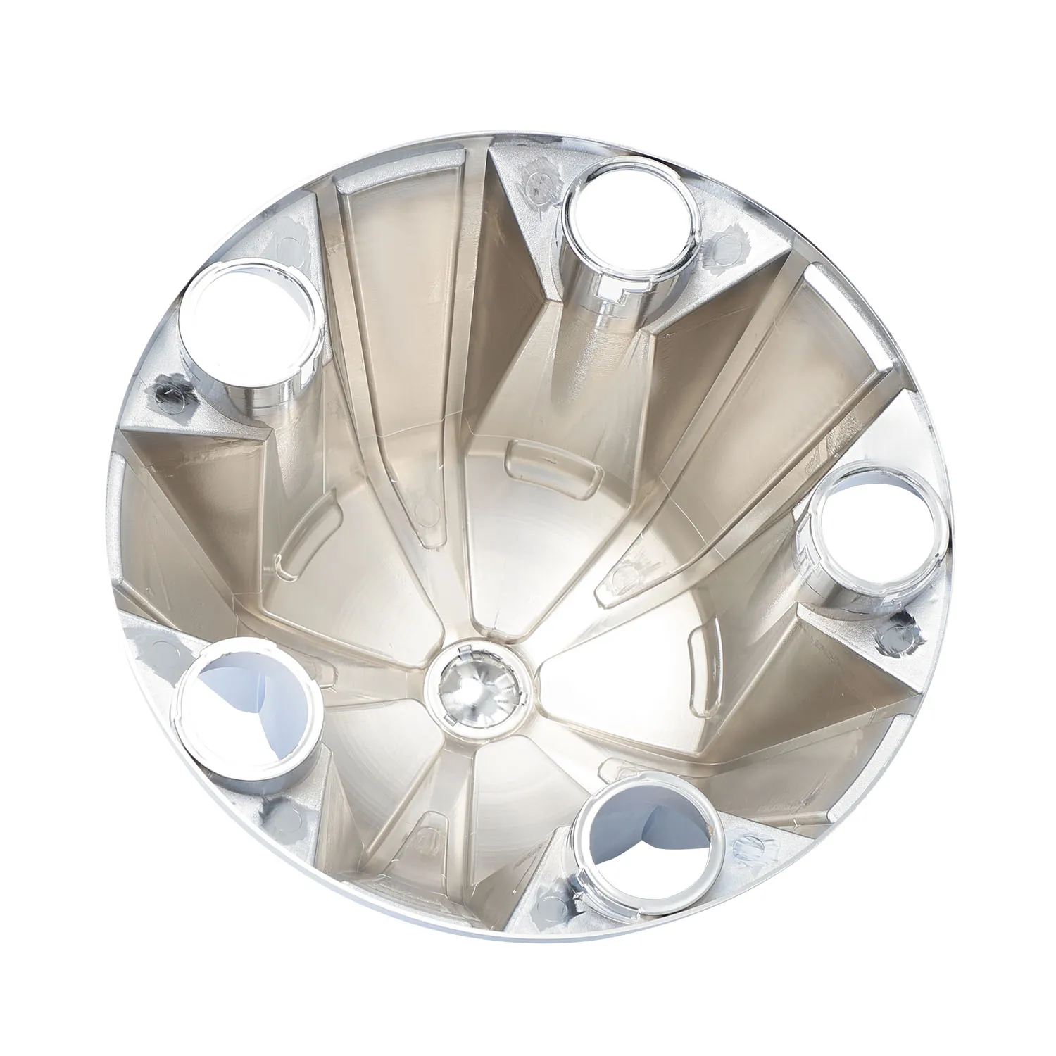 Ninetin Truxpro Flag Chrome ABS Hubcaps Complete Axle Covers Kit with 30 Pieces 33mm Thread On Lug Nut Covers for Semi Trucks