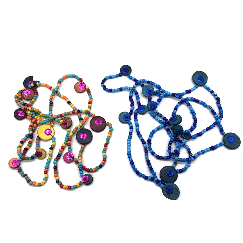 Unisex multicolor variety of wear bead bracelet necklace