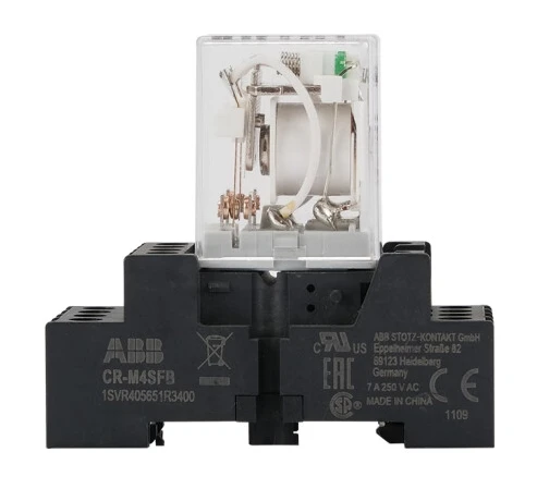 in stock ABBs CR-MX Pluggable intermediate interface relay CR-MX024DC2L