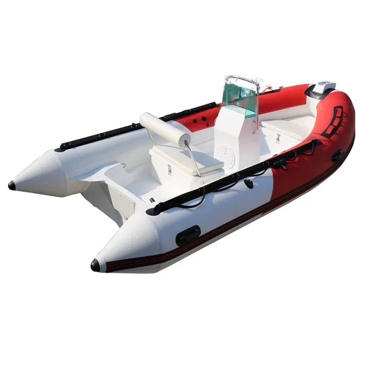 china wholesale cheap hypalon material rigid fiberglass hull inflatable fishing cabin rib boat