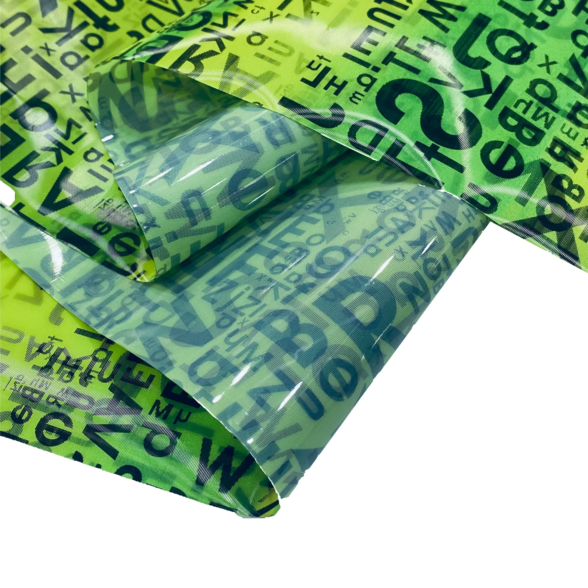 Color grating film TPU film 3D letter style for making bags and shoes