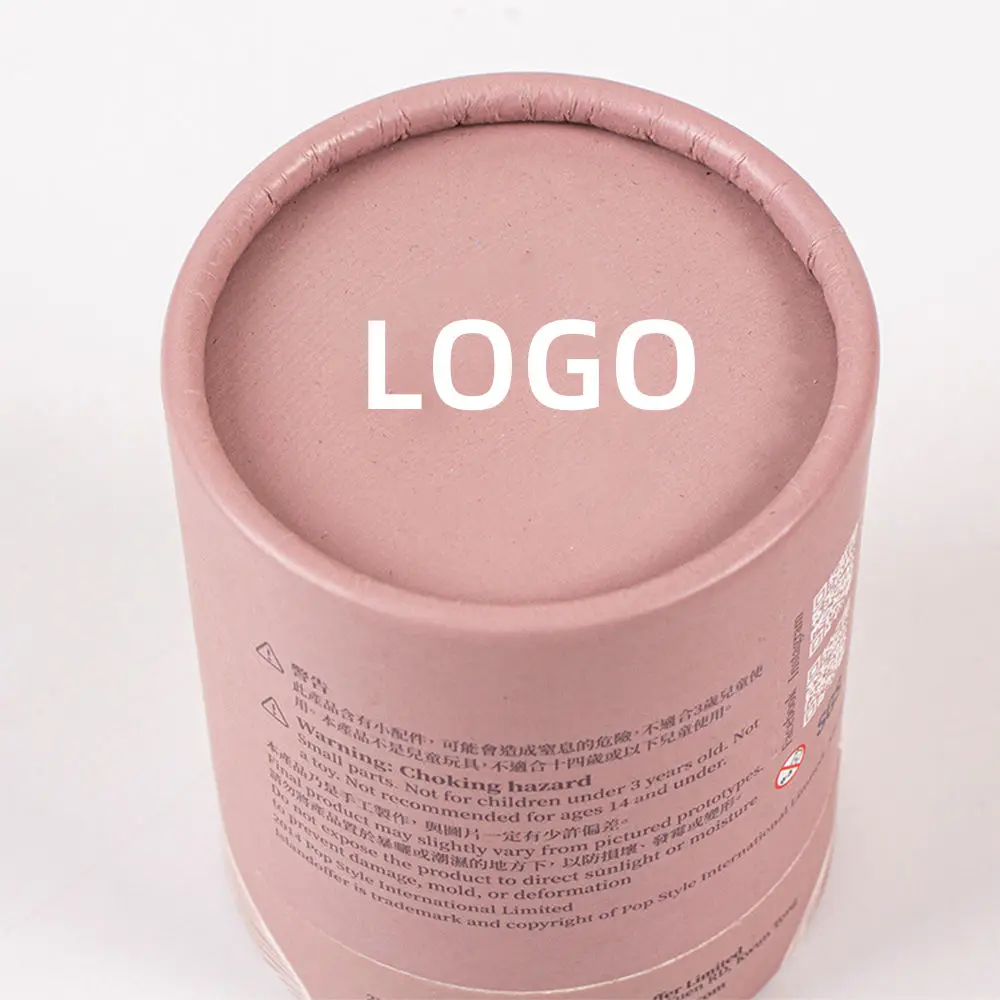 Biodegradable Oem Essential Oils Bottle Cosmetic Kraft Cylinder Paper Tube Canister