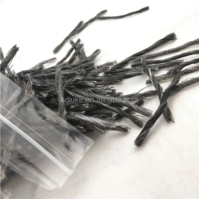 
 Скрученный пакет из ПП-волокна, необработанное волокно/строительное волокно/бетонное волокно  