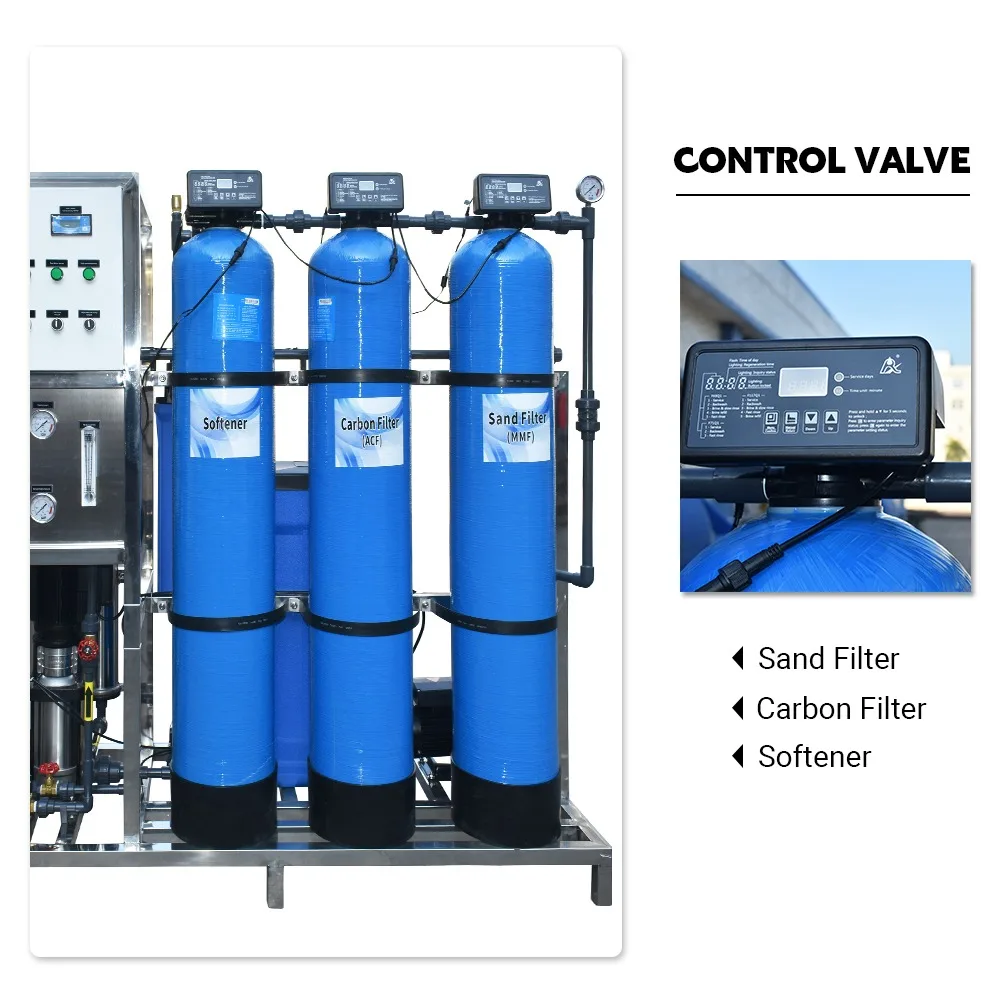 500lph 250lph  Reverse Osmosis Water Purification System Industrial Water Treatment Plant